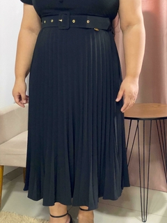 Vestido Preto Plissado - Paula - loja online