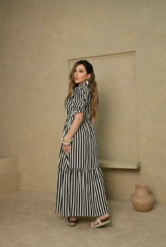 Vestido Chemise Longo Botões Funcionais - Diana - A Vitoriosa Moda Feminina Modesta 