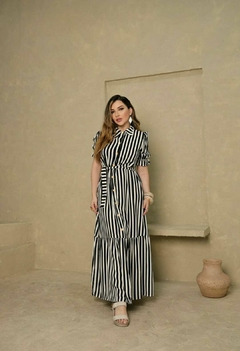 Vestido Chemise Longo Botões Funcionais - Diana
