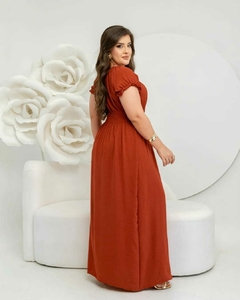 Vestido Longo Ciganinha Duna Liso - Amanda na internet