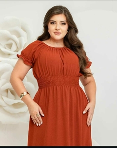 Vestido Longo Ciganinha Duna Liso - Amanda - comprar online