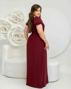 Vestido Longo Ciganinha Duna Liso - Amanda