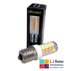 BOMBILLA LED E17 LUZ BLANCA CÁLIDA DICUNO PARA REFRIGERADOR. ORIGINAL