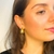 Brinco gota banhado a ouro 18k