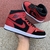 Tênis Air Jordan 1 Mid Reverse Bred - In4 - Camisas da NBA e de Futebol