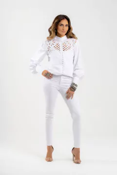 Camisa gola padre pala richelieu - comprar online