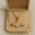 Colar Corrente Trevo Clover Banhado Ouro 18k na internet