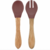 Talher de Bambu com Silicone - Minikoioi
