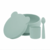 Bowl com Tampa, Colher e Copo de Silicone - BLW Set I - Minikoioi