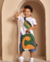 Mochila com Pochete Dino Verde Bandeira - MAI.T - comprar online