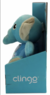 Pelúcia Musical Elefante Azul - CLINGO - DAFER SHOP