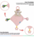 Naninha Urso Rosa Com Mordedor - CLINGO - comprar online