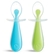 Conjunto De Colheres De Silicone Munchkin - AZUL E VERDE