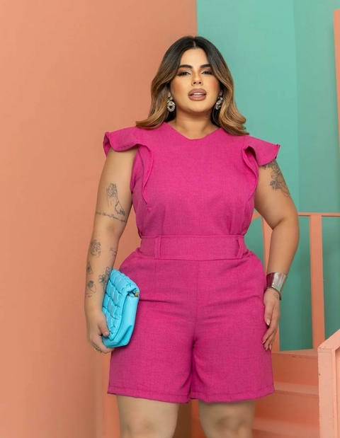 Blusa Plus Size de Linho 2038