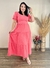 Vestido Longo Plus Size Manga Princesa Duna Pipoca Mavie na internet