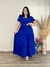 Vestido Longo Plus Size Manga Princesa Duna Pipoca Mavie - comprar online