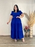 Vestido Longo Plus Size Manga Princesa Duna Pipoca Mavie - Bruh Plus Size - Loja Online de Roupas em Tamanhos Especiais