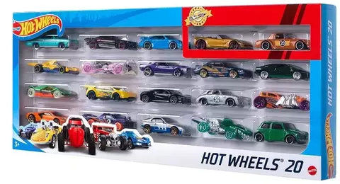 Hotwheels Caixa com 20 Unidades