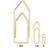 Clips para convite dourado c/200 unidades Bacchi na internet