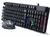 Kit Teclado Y Mouse Gamer Luz Led Retroiluminado Rgb Mouse Negro Teclado Negro