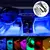 Tira Luces Interior Auto Led Rgb Audiorítmica C/control Mj12 en internet