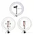 Aro De Luz Profesional Led Grande 31cm 20w Luz Fria Calida - comprar online
