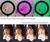 Aro Anillo Luz Led Rgb Colores 26 Cm Soporte Rosca Celular - comprar online