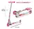 Monopatin Aluminio 2 Ruedas Princesas 12026 - Electro Selah