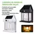 Aplique Led Solar 600lm Con Sensor movimiento Para Exterior