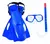 Kit De Buceo Snorkel Antiparras Pata De Rana Bestway 25019