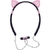 Auricular Vincha Y Orejas De Gato C/ Luz Led Zw-29