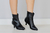Bota shortie salto baixo - COURO