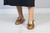 Mocassim slingback - COURO