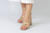 Sandalia salto grosso liso com aplicações - comprar online