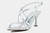 Sandalia leafy salto fino liso metalizado - comprar online