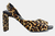 sandalia salto grosso médio animal print - Bege/Preto ONÇA - COURO na internet