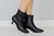 Bota shortie salto baixo - COURO - Bárbara Stefani