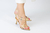 Sandalia leafy salto fino liso metalizado - comprar online