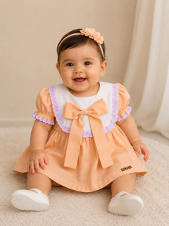 Vestido boneca laranja