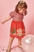 Vestido Natalino Infantil em malha fresh Kukie