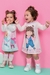 Vestido Manga Longa Menina Best Friend Em Suedine Kukiê