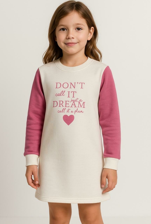 Vestido em Moletom e New Soft Fleece kukie - comprar online