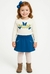 Conjunto Infantil de Blusa em Cotton e Short -Saia em Moletom kukie