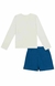 Conjunto Infantil de Blusa em Cotton e Short -Saia em Moletom kukie na internet