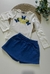 Conjunto Infantil de Blusa em Cotton e Short -Saia em Moletom kukie - Topp Tudo Kids | Vestindo o seu bem mais precioso