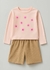 Conjunto Infantil de Blusa e Short em Malha Veludo Kukie