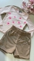 Conjunto Infantil de Blusa e Short em Malha Veludo Kukie - comprar online