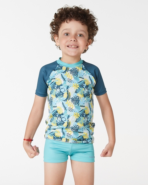 Remera Corta Filtro UV Aqua - #4021