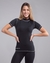 Remera Térmica Manga Corta Akure Negro- #1010 - comprar online