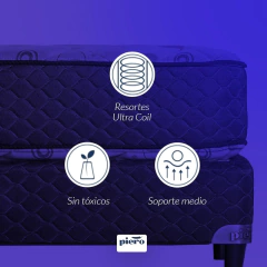 Imagen de Colchon Piero Bahía Pillow 100x190 + Sommier